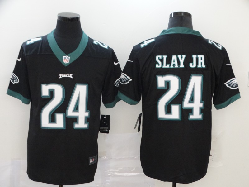 Men Philadelphia Eagles #24 Slay Jr black Vapor Untouchable NFL Jersey Limited Player Football